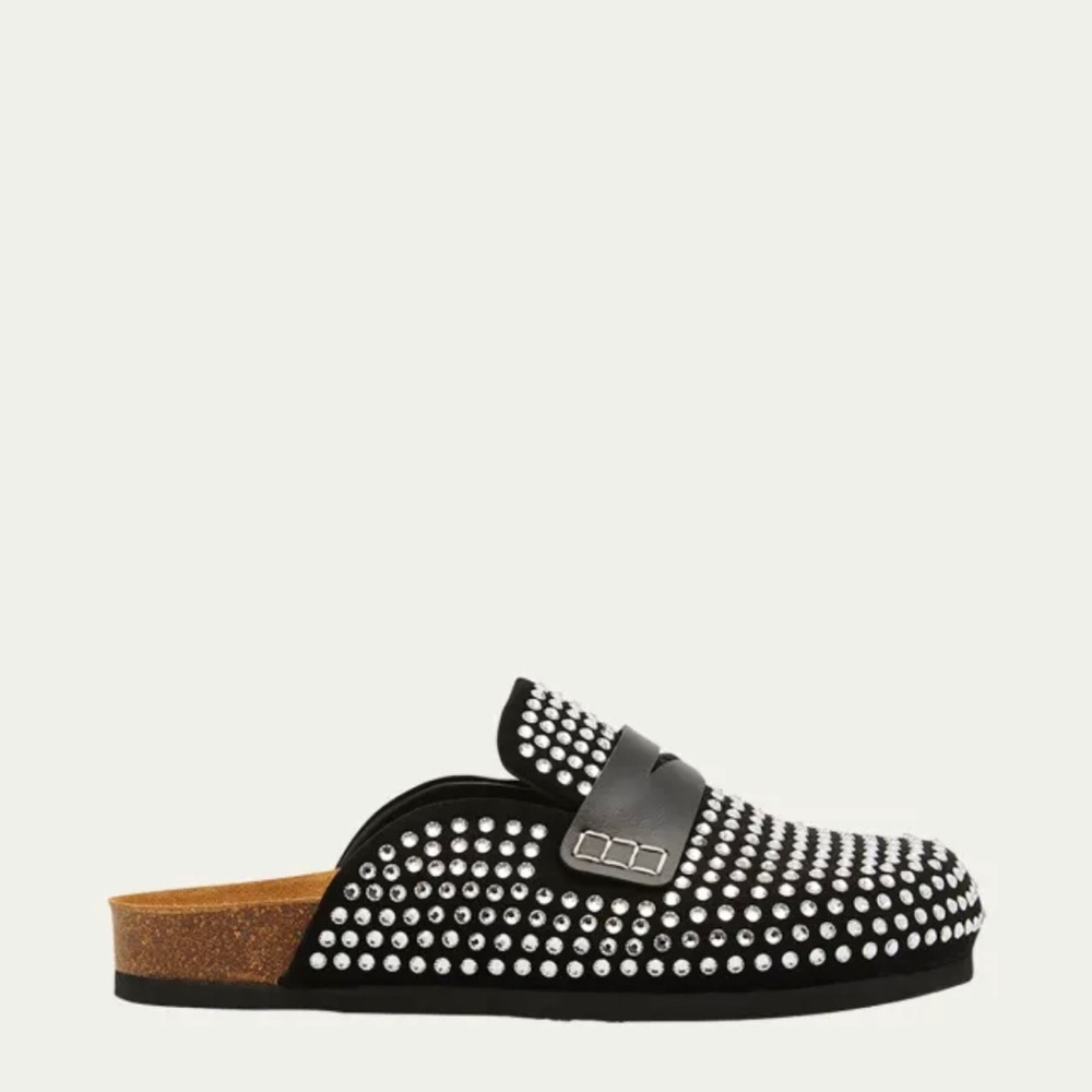 Just Arrived- JW Anderson BNIB Crystal Stud Comfort Loafers